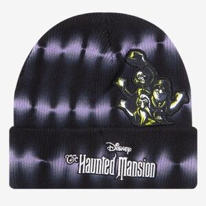 Disney Haunted Mansion Purple and Black Beanie NEW WITH TAGS